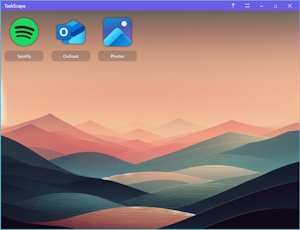 AI generated taskscape background example